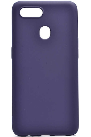 Noktaks - Oppo Uyumlu Oppo Ax7 - Kılıf Mat Renkli Esnek Premier Silikon Kapak - Mürdüm