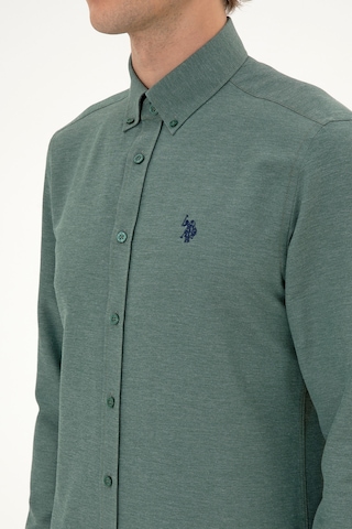 U.s. Polo Assn. Erkek Koyu Yeşil Gömlek Basic 50316723-vr079 Koyu Yesıl