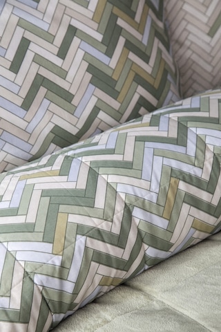 Wellsoft Kapitone Yatak Örtüsü Seti Çift Kişilik Hardy Yeşil Yeşil