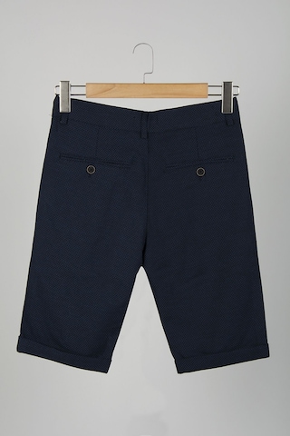 Terapi Men Erkek Koyu Mavi Slim Fit Keten Şort Çokrenkli2