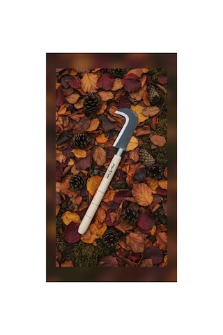 Karbon Çelik Geleneksel Sürmene Tahrası - 55cm Toplam Boy, 19cm Kesim Ağzı
