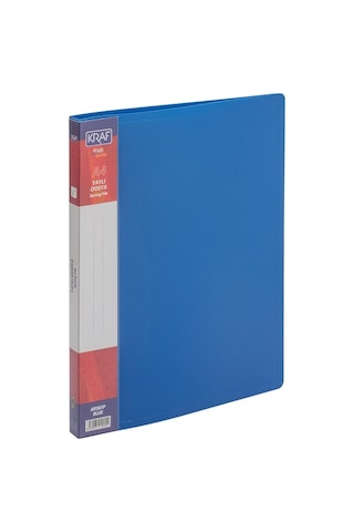 Kraf Yaylı Dosya A4 Mavi