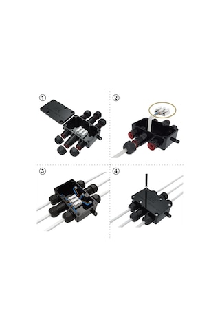 Saha Montaj Buat Kutusu 3 Giriş 2 Çıkış - Ip65