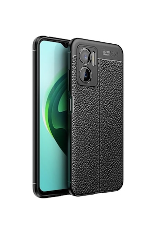 Xiaomi Redmi Note 11e Kılıf Deri Tarzı Niss Silikon Case Kapak