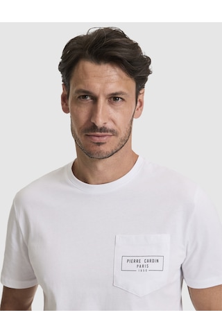 Pierre Cardin Erkek Beyaz Tişört 50327866-vr013