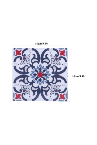 Shineyee 10 Adet 10x10cm Pvc Mutfak Banyo Zemin Duvar Sticker - Suya Dayanıklı, Yağa Dayanıklı, Kayganlık Engellici Dekoratif Duvar Yapıştırıcı Diğer