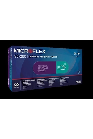 Ansell Mıcroflex 93-260 Kimyasal Dirençli Nitril İş Eldiven L Beden