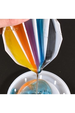 Novahub 4 Adet Silikon Bölünmüş Fincan Boya Karıştırma Bardağı - Renk Karıştırma & Ölçü Kapları Seti Diğer