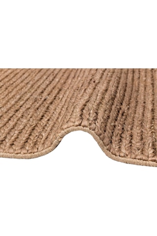 Choti Brown Flatweave Natural Jüt İle Üretilen El Dokuma Hasır Halı