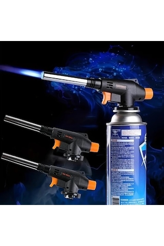 Trendooze Kamp İçin Profesyonel Rüzgara Dayanıklı Bütan Çakmak Gazlı Sobalar Siyah Gaojunshop01 Siyah