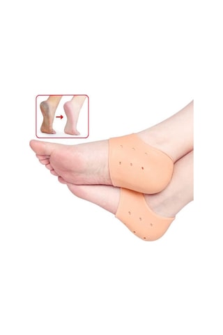 Silikon Topuk Koruyucu Ayaklar Için Silikon Jel Topuk Bardak Hielspoor Kuruş Topuklu Plantar Fasiit Jel Tabanlık Silikon Çorap