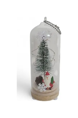 Hedea Yılbaşı Işıklı Noel Baba Fanus Çok Renkli