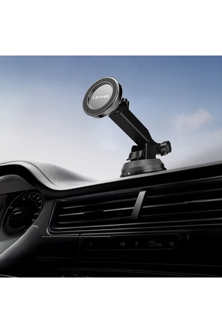 Lenyes Cr184 360 Derece Dönebilen Teleskopik Vantuzlu Araç Telefon Tutucu Siyah