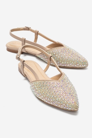 Luvi Shoes Rexton Ten Taşlı Kadın Sandalet