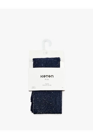 Koton 20 Den Basic Külotlu Çorap Lacivert 7wkg80201aa
