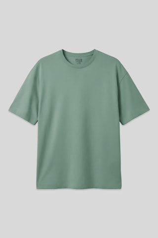Oversize Fit Basic 2li Paket Taş-açık Yeşil Erkek T-shirt - 88353 Yeşil - Gri
