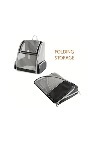 Honeybeeshop Nefes Alabilir Kedi Sirt Cantasi Beige Color Tasinabilir Katlanabilir Guvenli Malzemelerden Ucak Araba Icin