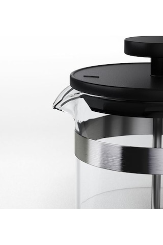 Ikea Upphetta French Press, Paslanmaz Çelik-siyah, 1 Lt
