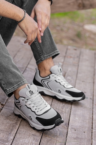 D122 Günlük Ortopedik Garantili Erkek Sneaker Spor Ayakkabı Füme