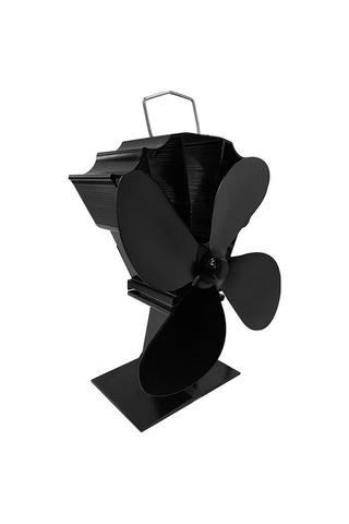 Pazly 4 Kanatlı Isıyla Çalışan Sessiz Şömine Fanı, Elektriksiz, Odun Yanan Sobalar İçin Verimli Ve Ultra Sessiz