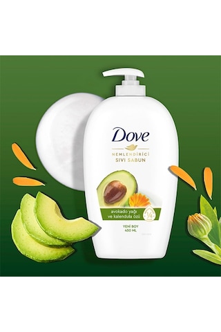 Dove Avokado Yağı Ve Kalendula Özü Sıvı Sabun 450 Ml DOVE.018 Diğer