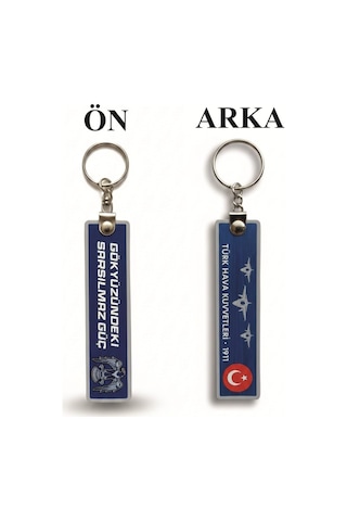 Tpu Çift Taraflı Anahtarlık -hava Kuvvetleri - Gökyüzündeki Sarsılmaz Güç Çok Renkli