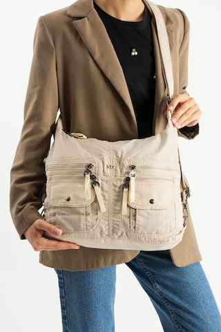 Yumuşak Dokulu Ultra Hafif, Esnek Ve Su Geçirmez Polyamid Kumaş Omuz Ve Sırt Çantası Bej Model: 571-13-14j Bej