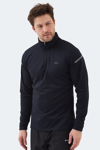 Slazenger Intımate I Erkek Dik Yaka Fermuarlı Lacivert Sweatshırt Lacivert