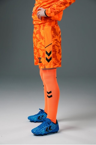 Hummel Line Kaleci Şort Neon Turuncu Çocuk