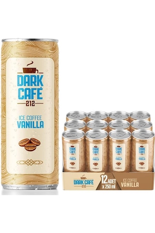 Dark Café 212 Soğuk Kahve Vanilla 250 Ml X 12 Adet Hazır