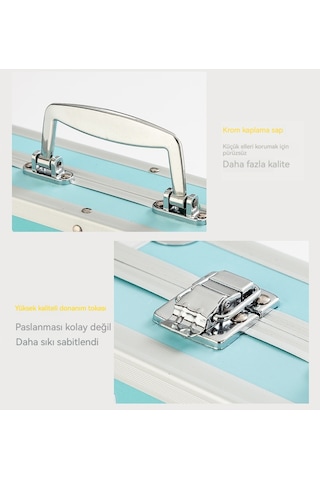 Ikkb Yeni Sanat Kırtasiye Doodle Çocuk Suluboya Kalem Seti Pembe Pony Desen 145 Parça Seti