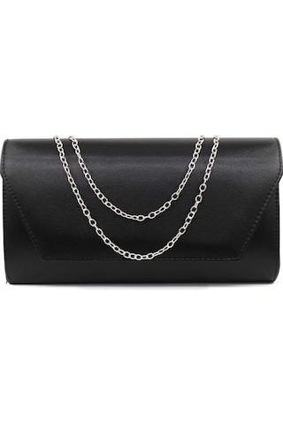 Keeba Siyah Abiye Çanta. Siyah Kadın Abiye Çanta. Abiye Siyah Kumaş Davet Gece Portföy Clutch Çanta