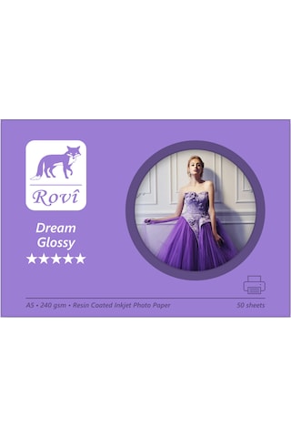 Rovi Dream Parlak Fotoğraf Kağıdı 240Gsm 50Yp A5 Rovi Dream Parlak Fotoğraf Kağıdı 240Gsm 50Yp A5