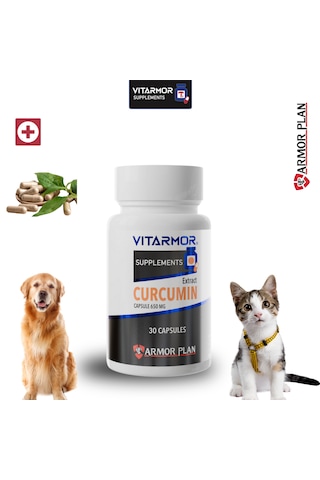 Vıtarmor Supplements Curcumın Kedi & Köpek Besin Takviyesi 30 Kapsül