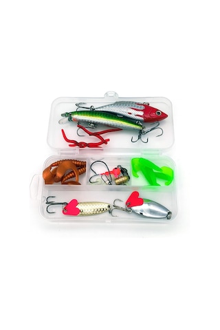 Valkyrie 28 Parça Silikon Rapala Kaşık Olta Yem Ve Aksesuar Seti