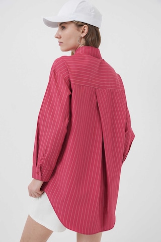 Gabria Tek Cep Arkası Uzun Gömlek Mercan