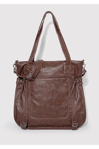 Mavi - Kahverengi Omuz Çantası 1911663-25818 Kahverengi