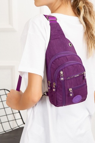 Su Geçirmez Krinkl Kumaş Kadın Bodybag Çapraz Çanta 1035