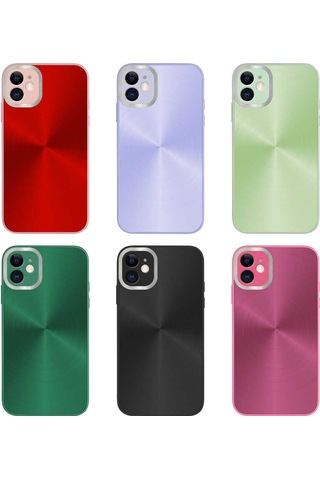 Apple Uyumlu iPhone 11 Kılıf Kamera Korumalı Sert Zore Desa Kapak Light Green
