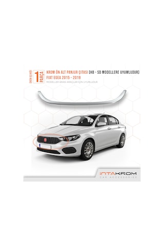 intakrom Fiat Egea Krom Ön Alt Panjur Çıtası - 2015 - 2020 - Hb - Sd