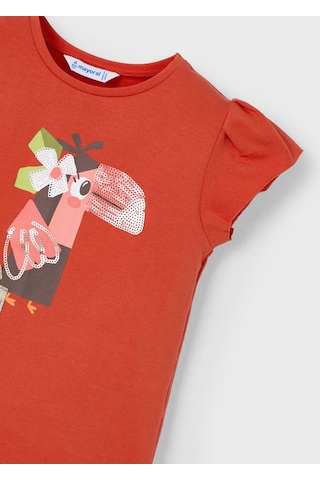 Mayoral Kız Çocuk T-shirt 3015m Turuncu
