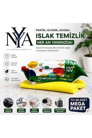 120'li Islak Mendil + Mikrofiber Bez Temizlik Seti Diğer