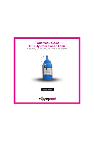 Uyumlu Tonermax Oki 46508735 Mavi Toner Tozu / C332 / Mc363