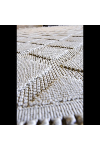 Hoom Rugs Togo 7507 Beyaz İskandinav Halı