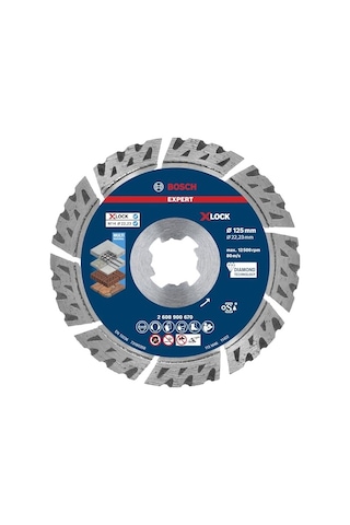 Expert Multimaterial X-lock Kesme Diskleri Donatılı Beton Tuğla Yumuşak Taş Ø 125 Mm Aksesuar Küçük Avuç Taşl