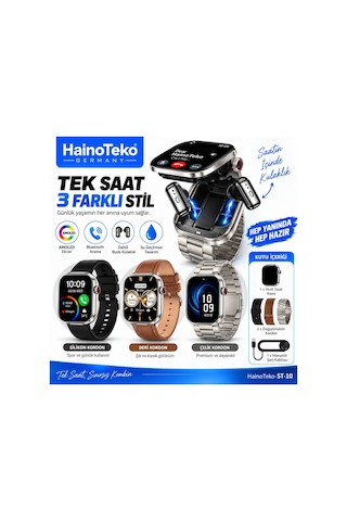 Haino Teko ST-10 Buds Kulaklıklı Akıllı Saat (İthalatçı Garantili)