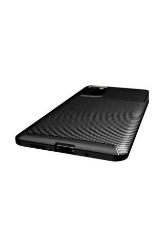 Samsung Galaxy Uyumlu S20 Karbon Desenli Negro Silikon Kılıf