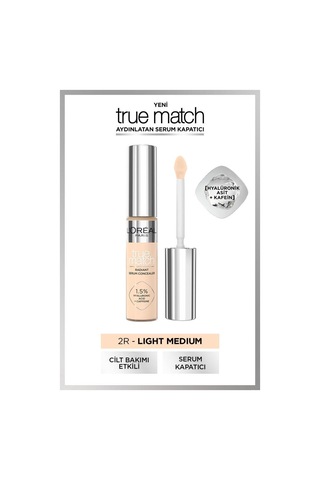 L'Oréal Paris Glotion 902 + True Match Serum Kapatıcı 2R + Çanta