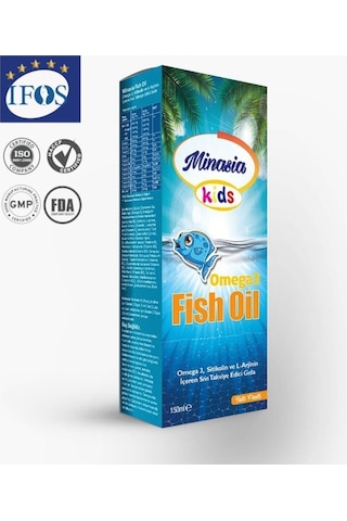 Minasia Kids Fish Oil Omega 3 Balık Yağı Şurup 150 ML