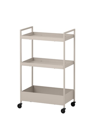 Nıssafors Banyo Düzenleyici, Banyo Servis Arabası, Bej, 50,5x30x83 Cm Bej